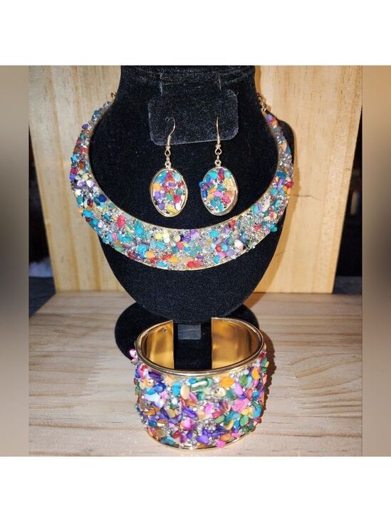 Jewelry - Colorful Gemstone Jewelry Set NWOT